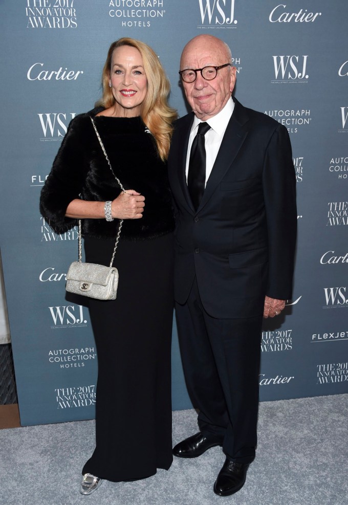 Jerry Hall & Rupert Murdoch In 2017
