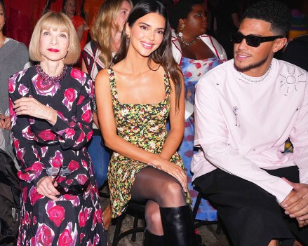 Supermodel Kendall Jenner, NBA Star Devin Booker and Vogue Editor Anna Wintour Sit Front Row at Italian Brand Marni's Fashion Show in Brooklyn USAPictured: Anna Wintour,Kendall Jenner,Devin BookerRef: SPL5470079 100922 NON-EXCLUSIVEPicture by: Tim Regas / SplashNews.comSplash News and PicturesUSA: +1 310-525-5808London: +44 (0)20 8126 1009Berlin: +49 175 3764 166photodesk@splashnews.comWorld Rights