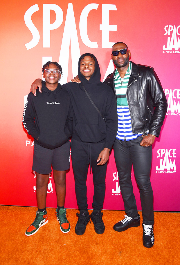 LeBron James Shoots Hoops With His Sons Bronny Bryce Video