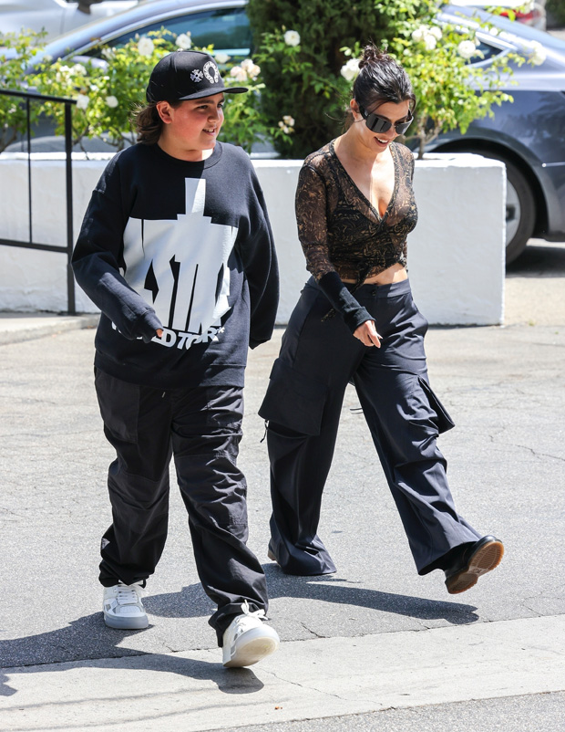 Mason Disick, 12, Is Taller Than Mom Kourtney Kardashian On Sushi & Ice