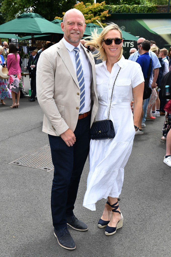 Mike Tindall & Zara Phillips At Wimbledon