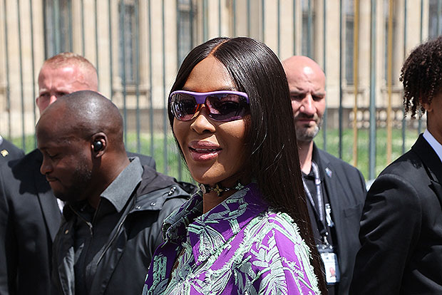 Naomi Campbell, 52, goes braless in Louis Vuitton at Paris Fashion Week