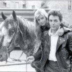 Singer Paul Mccartney Pictured With His Wife Linda Mccartney.
