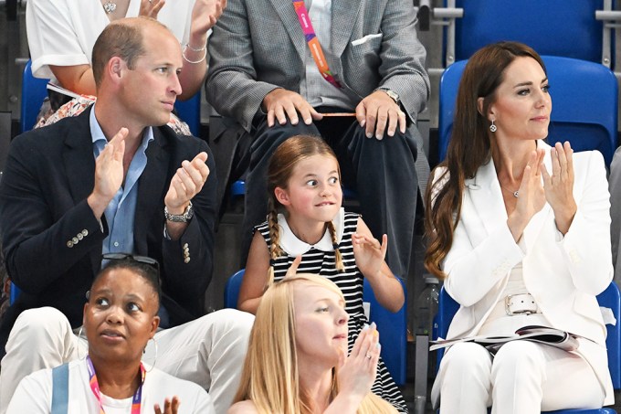 Prince William, Kate Middleton, and Princess Charlotte at the 2022 Commonwealth Games
