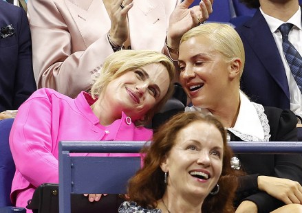 Rebel Wilson and Ramona Agruma watch Serena Williams play Danka Kovinic of Montenegro in Arthur Ashe Stadium in the first round at the 2022 US Open Tennis Championships at the USTA Billie Jean King National Tennis Center on Monday, August 29, 2022 in New York City.  Serena announced earlier this month that she will be stepping away from tennis to focus on growing her family and other pursuits.  Us Open Tennis, Flushing Meadow, New York, United States - 29 Aug 2022