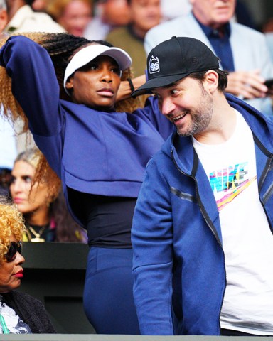 Venus Williams and Alexis Ohanian in the players box
Wimbledon Tennis Championships, Day 2, The All England Lawn Tennis and Croquet Club, London, UK - 28 Jun 2022