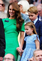 Catherine Princess of Wales, Prince George and Princess Charlotte in the Royal Box on Centre Court
Wimbledon Tennis Championships, Day 14, The All England Lawn Tennis and Croquet Club, London, UK - 16 Jul 2023