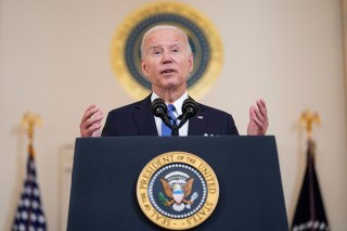 President Joe Biden speaks at the White House in Washington, after the Supreme Court overturned Roe v. Wade
Biden Supreme Court Abortion, Washington, United States - 24 Jun 2022