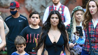 Kourtney Kardashian with family