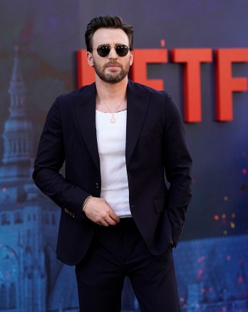 Chris Evans poses at the premiere of the film "The Gray Man,"at the TCL Chinese Theater in Los Angeles LA Premiere of "The Gray Man"Los Angeles, United States - 13 Jul 2022