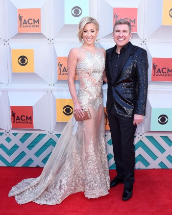 Savannah Chrisley, left, and her father Todd Chrisley arrive at the 51st annual Academy of Country Music Awards at the MGM Grand Garden Arena, in Las Vegas
51st Annual Academy Of Country Music Awards - Arrivals, Las Vegas, USA