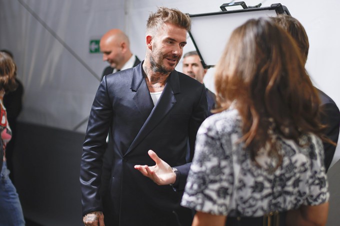 David Beckham At Dior