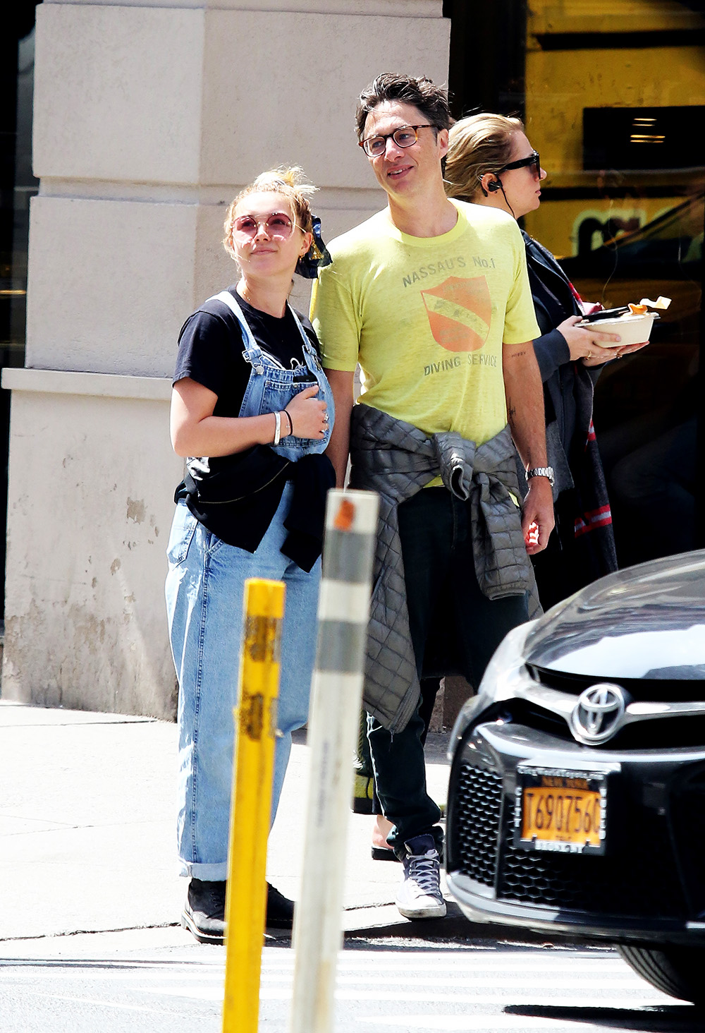 Zach Braff Spotted Hand-In-Hand With New Girlfriend, Florence Pugh In NYC