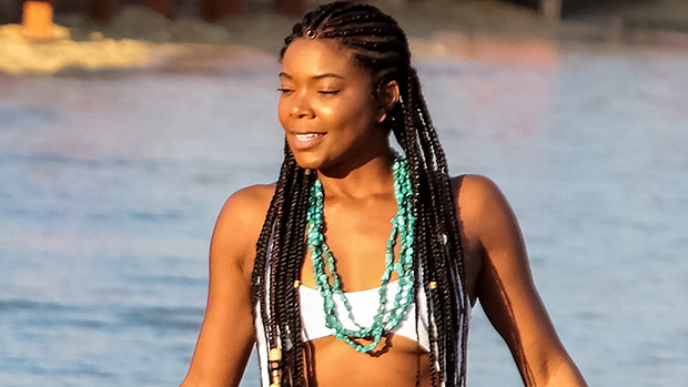 Gabrielle Union 49 Strips For Sexy Pool Photo Taken By Dwyane Wade Hollywood Life
