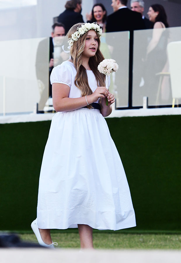 David Beckham's Daughter, 10, Wears Dress & Sneakers Out in Italy