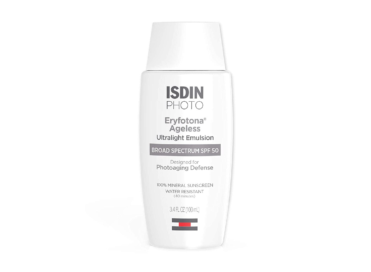 Bottle of Isdin Sunscreen