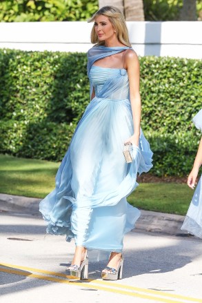 Palm Beach, FL  - Ivanka Trump and her daughter seen arriving at her sister Tiffany Trump's wedding.Pictured: Ivanka TrumpBACKGRID USA 12 NOVEMBER 2022 USA: +1 310 798 9111 / usasales@backgrid.comUK: +44 208 344 2007 / uksales@backgrid.com*UK Clients - Pictures Containing ChildrenPlease Pixelate Face Prior To Publication*