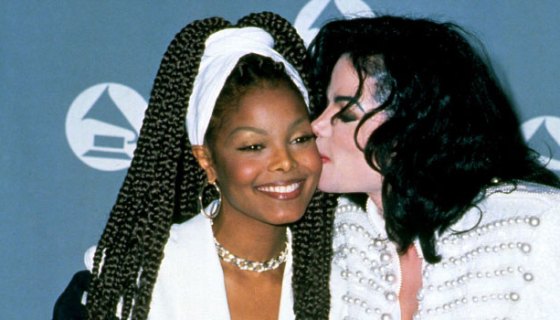 Michael and Janet Jackson at the Grammys.