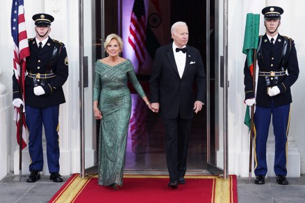 U.S. President Joe Biden and first lady Jill Biden walk out to greet Indian Prime Minister Narendra Modi on arrival for the State Dinner at the White House in Washington on June 22, 2023.
USA-India State Dinner - Washington, United States - 22 Jun 2023