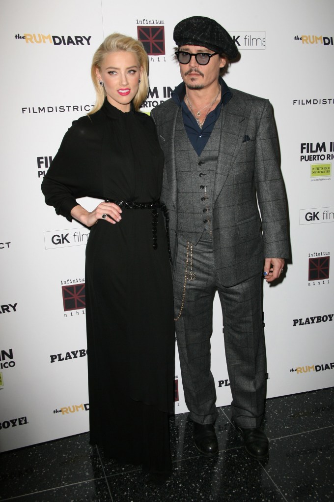 Johnny Depp & Amber Heard at ‘Rum Diary’ screening