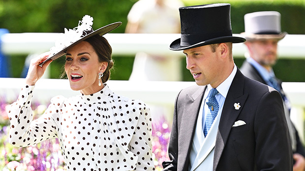 Kate Middleton & Prince William In Matching Outfits At Royal Ascot –  Hollywood Life