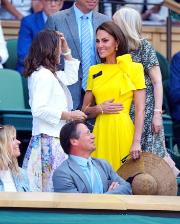 Catherine Duchess of Cambridge and Martina Hingis in the Royal Box on Centre Court
Wimbledon Tennis Championships, Day 13, The All England Lawn Tennis and Croquet Club, London, UK - 09 Jul 2022