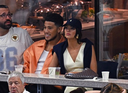 Kendall Jenner and Devin Booker are seen watching Casper Ruud Vs Carlos Alcaraz during the Men's finals on a Arthur Ashe Stadium at the USTA Billie Jean King National Tennis Center
US Open Championships 2022, Day Fourteen, USTA National Tennis Center, Flushing Meadows, New York, USA - 11 Sep 2022