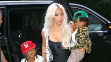 Kim Kardashian and the children
