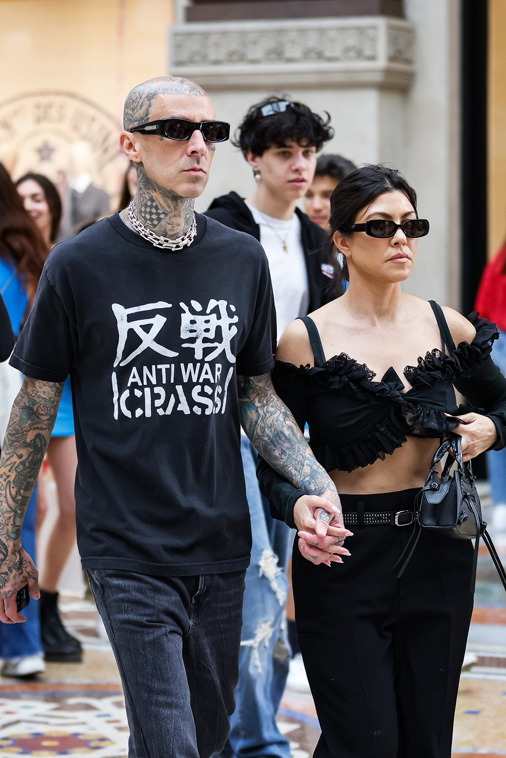 Kourtney Kardashian And Travis Barker Celebrity Sightings In Milan, Italy - 25 May 2022