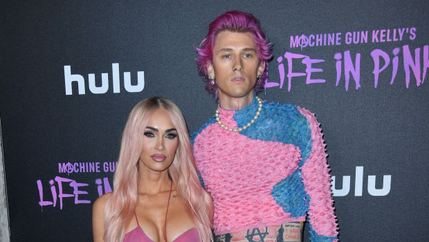 Megan Fox & MGK Twin In Bubblegum Pink At His ‘Life In Pink’ Movie Premiere