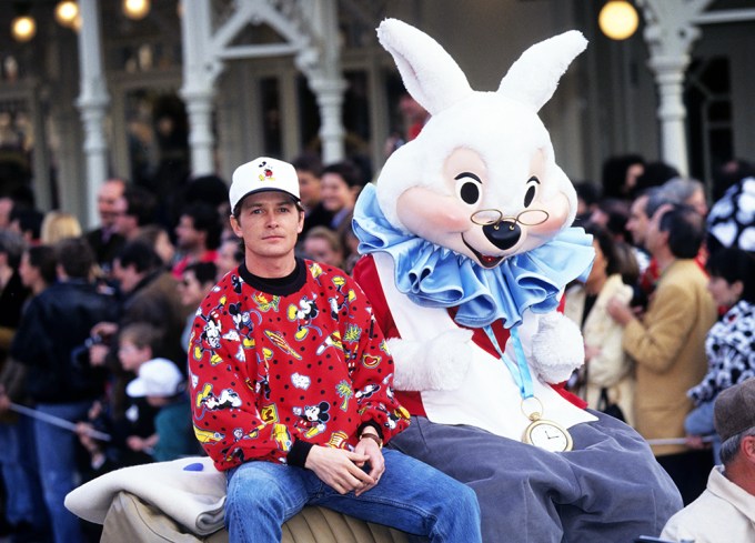 Michael J. Fox At A Euro Disney Parade