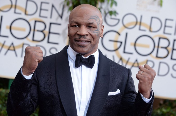 Mike Tyson At The 2014 Golden Globes