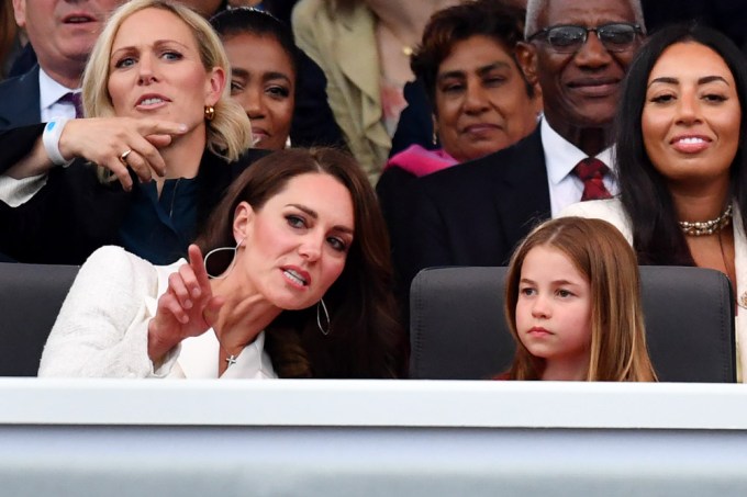 Kate Middleton & Princess Charlotte Attend A Platinum Party