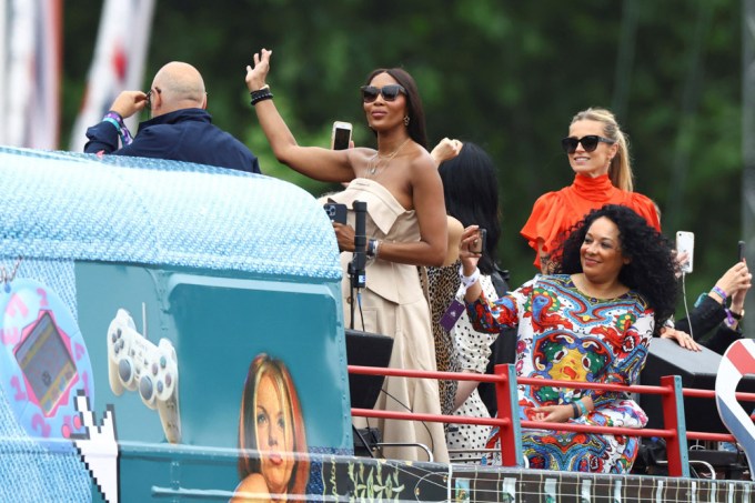 Naomi Campbell Makes An Appearance At The Platinum Jubilee
