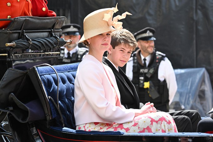 Lady Louise Windsor and James, Viscount Severn at Trooping the Colour