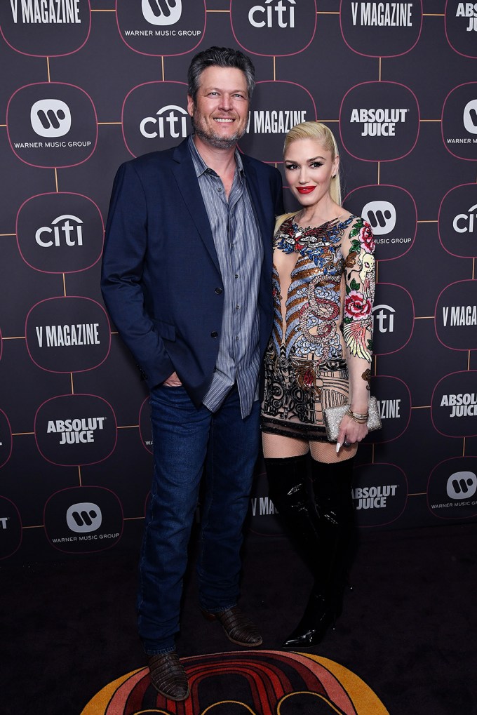 Blake Shelton & Gwen Stefani at Pre-Grammys Party