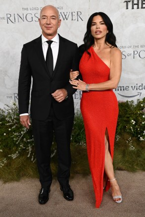 Jeff Bezos and Lauren Sanchez
'The Lord of the Rings: The Rings of Power' TV show premiere, Arrivals, London, UK - 30 Aug 2022