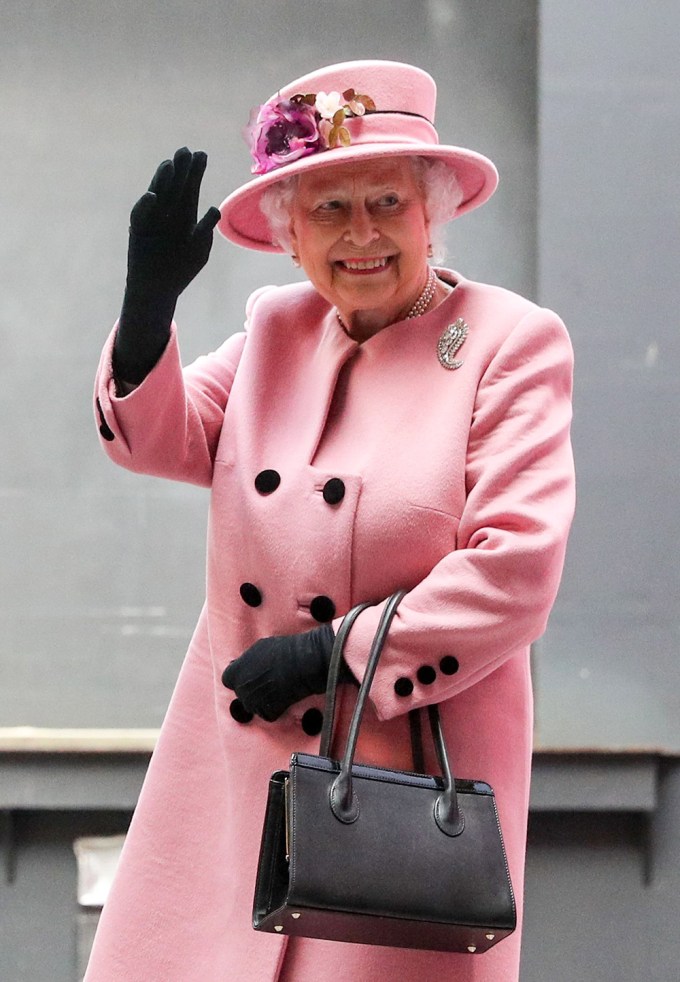 The Queen In A Pink Suit