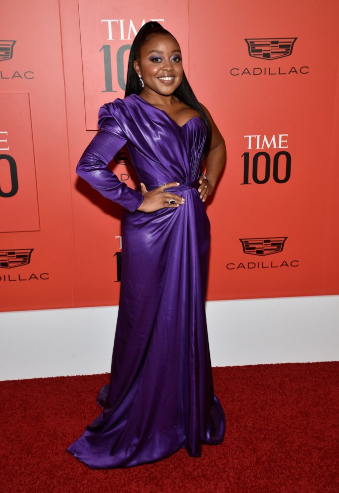 Quinta Brunson rocks purple at the TIME100 Gala