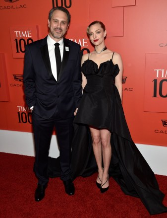 Thomas Sadoski, left, and Amanda Seyfried attend the TIME100 Gala Celebrating the World's 100 Most Influential People at Frederick P. Rose Hall, Jazz at Lincoln Center, in New York City 2022 TIME100 Gala, New York, USA - June 08 2022