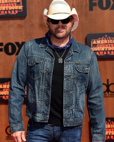 Singer Toby Keith attends the 2016 American Country Countdown Awards at The Forum in Inglewood, California, on May 1, 2016.
American Country Countdown Awards, Inglewood, California, United States - 01 May 2016
