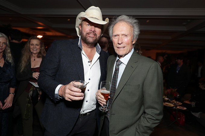 Toby Keith & Clint Eastwood smile together