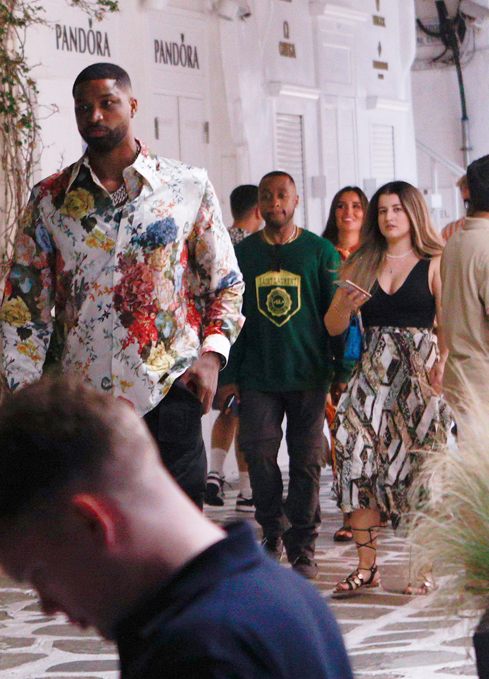 EXCLUSIVE: Khloe Kardashian's ex Tristan Thompson takes a stroll while vacationing in Mykonos. 16 Jul 2022 Pictured: Tristan Thompson. Photo credit: Papadakis Press/MEGA TheMegaAgency.com +1 888 505 6342 (Mega Agency TagID: MEGA878836_003.jpg) [Photo via Mega Agency]