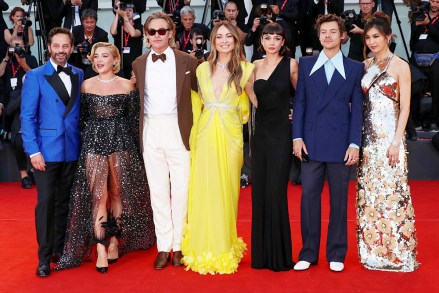 Nick Kroll, Florence Pugh, Chris Pine, Olivia Wilde, Sydney Chandler, Harry Styles and Gemma Chan'Don't Worry Darling' premiere, 79th Venice International Film Festival, Italy - 05 Sep 2022