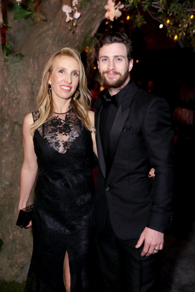 Aaron & Sam Taylor-Johnson At A Golden Globes Afterparty