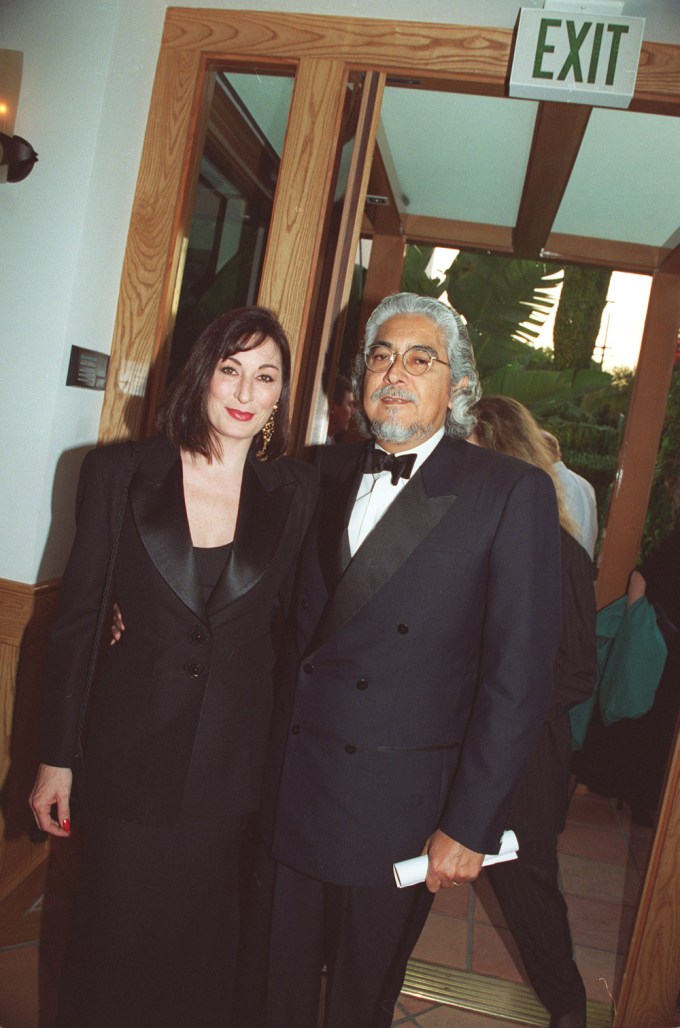 Anjelica Huston & Robert Graham At The 1994 Vanity Fair Oscar Party