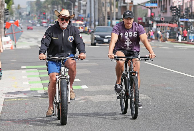 Arnold Schwarzenegger Bikes With Joseph Baena