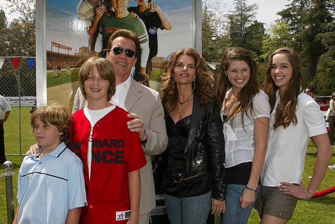 Arnold Schwarzenegger, Maria Shriver, & Kids In Los Angeles
