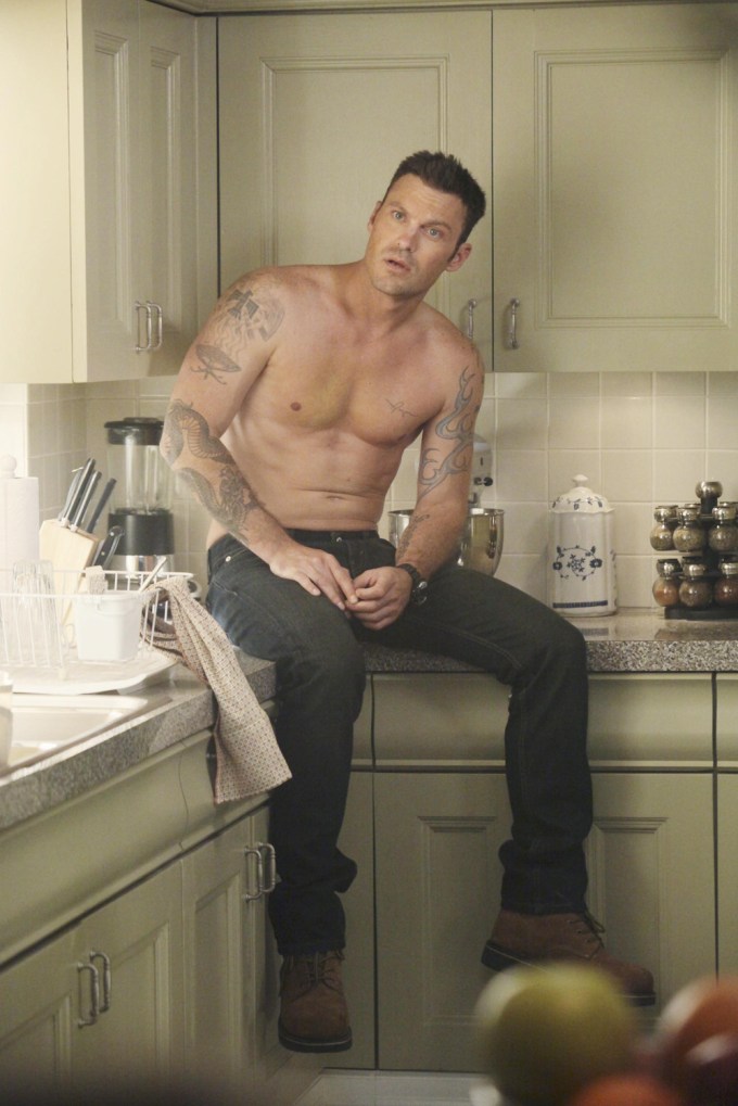 Brian Austin Green Shows Off His Muscles