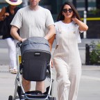 *EXCLUSIVE* Olivia Munn and John Mulaney out for a stroll with son Malcolm